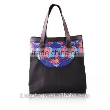 Beautiful Ladies Handbag China Manufacturers Wholesale Canvas Ladies' Handbag at Low Price