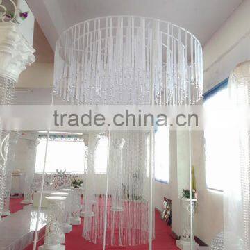 Crystal Crystal and Metal Wedding Backdrop photo-2