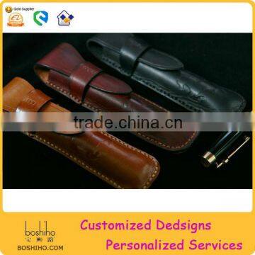 colorful PU leather pen case with loop