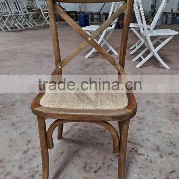 Wooden Cross Back Rental Chair