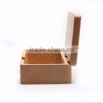 High quality home decoration customized natural handmade wooden name card box case