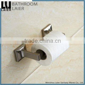 Contemporary Unique And Versatile Zinc Alloy Brush Nicked Bathroom Sanitary Items Wall Mounted Toilet Paper Holder