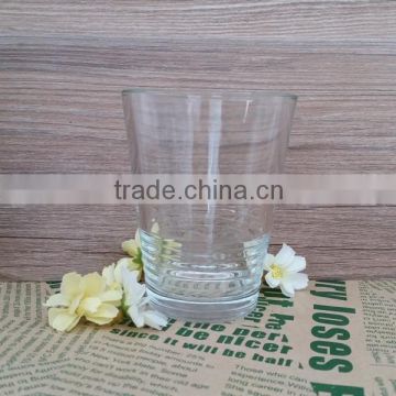 240ml drinking glass cup with bottom wave circle