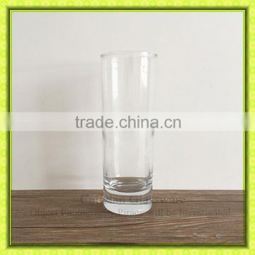 270ml highball straight water glass cup with thick plain bottom juice glass