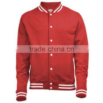 Plain red varsity jacket high quality