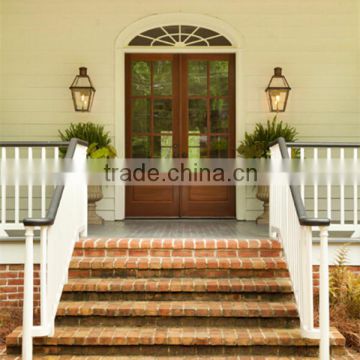 Classic double arch top entry doors