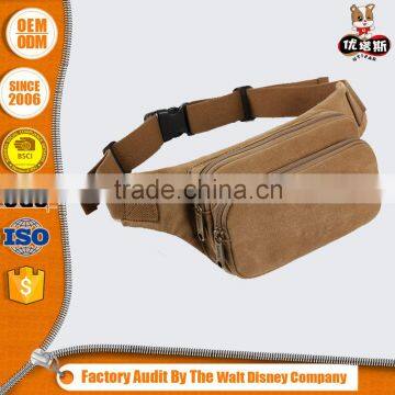 OEM service custom Alibaba online hot sale promotional canvas waist bag