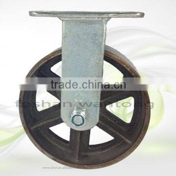 6 Inch High Temperature Cast Iron Furniture Hardware Caster