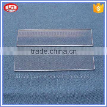 Fused transparent UV quartz glass plate