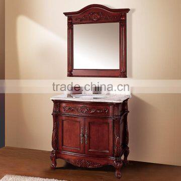 WTS22000 Mirrored Cabinets Type and Modern Style Modern Red Bathroom Cabinet photo-5