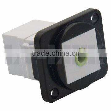 D Type 3.5mm Stereo Audio Female to Female Connector With Housing