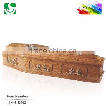 JS-UK042 lacquered european style Cheap price coffin