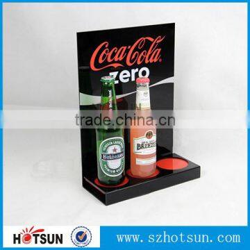 LED lighting acrylic liquor bottle display shelff