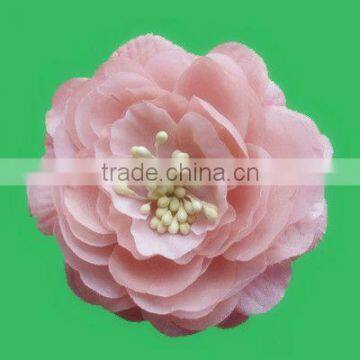 pearl and bead centre artificial fabric flower