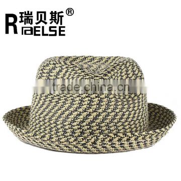 2015 new fashion wholesale twisted paper fedora straw hats men