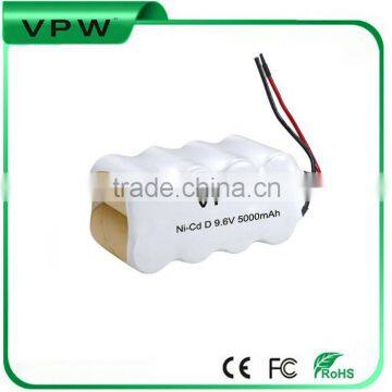 Hot product! Good quality battery 9.6v 1500mah ni cad rechargeable battery