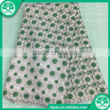 2016 High Quality Embroidery Tulle Lace,french Lace Fabric With Double Color photo-6