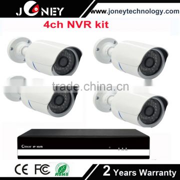 4CH 720P/1CH 1080P playback & recording h264 p2p nvr kit