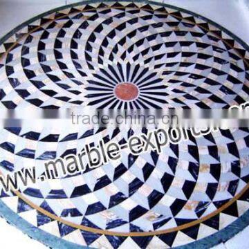 italian Marble Overlay table top, Dinning table top, pietre dure table top