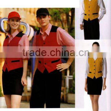 restaurant waiter uniform/restaurant uniform/bar unifrom