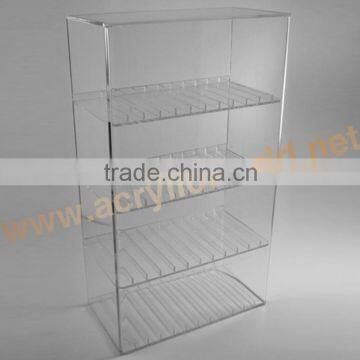 Customize plexiglass display stands clear acrylic e-liquid wall display