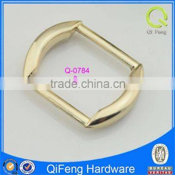 Q-0784 metal hardware buckle shiny gold ring design factory price