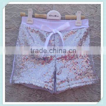 Wholesale Kids Shorts With Bow Knot High Quality Baby Sequin Shorts Petti Short Pants With Stretchy Cotton Shorts