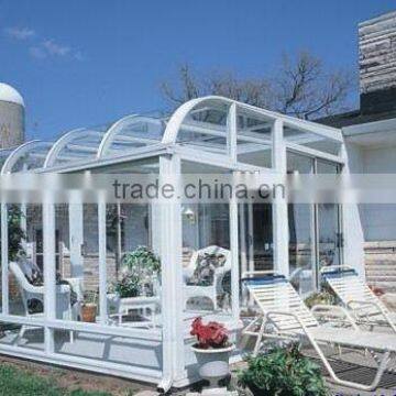 insulated glass house/green house /sunroom/wood aluminum sunroom Quality Assured Most Popular