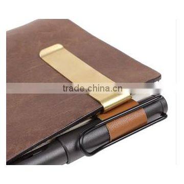 Midori trave letter paper clip with leather sheath