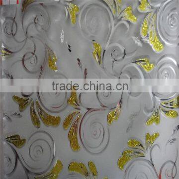 decorative interior door glass