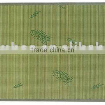 green colour and printed classical bamboo carpet