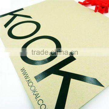 Shopping UV print board paper bag for suit and coat customized high quality packaging grey board gift bag MOQ 500Pcs