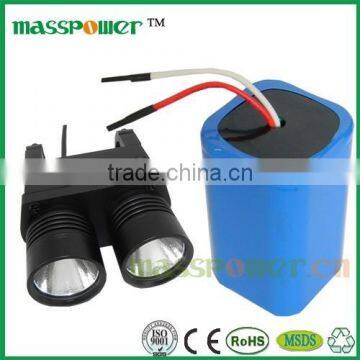 China Electronics Market Flashlight batteries with 18650 battery cell 7.4v 6200mah