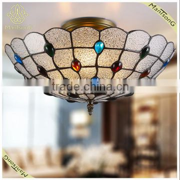 2016 New Style Round Ceiling Light With Antique Bronze Color For Home Decorative, Glass Lamps