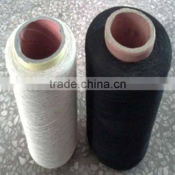 recycled white black cotton yarn