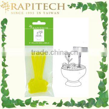 14.7cmL Plastic Yellow Gardening Plant T Label