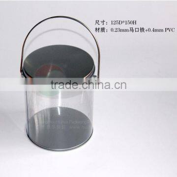 PVC bucket /barrel for gift plastic tube