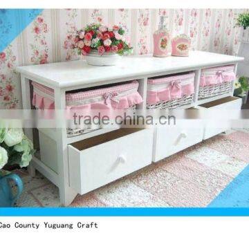 Storage Cupboard Drawers Shelf White Large 6 Shoe Storage Box Bedroom Baby Wood photo-2