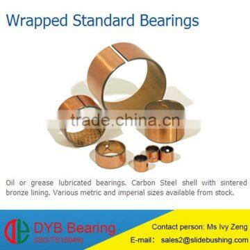 Bronze Bearing UF850 Slide Bushing With Copper Layer Oiless Bimetal Bearing China Manufacture Bronze Bushings With Split Bush photo-2