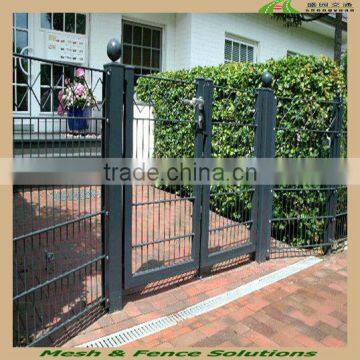 Galvanized and pvc coated steel fence gate for sales