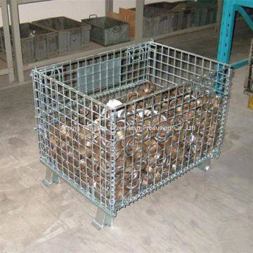 Folding Galvanized Wire Mesh Container photo-5