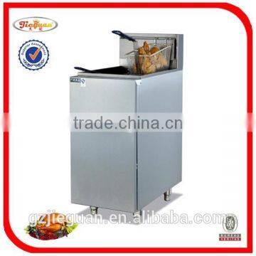 Stainless Steel Free Standing Gas Chicken Fryers With Temperature Controller With Cabinet(2-tank)(GF-985-2) photo-2