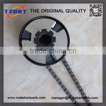 #35 Chain 1" Bore 15 Tooth Max Torque Clutch and #35 Chain Mini Bike Go Kart Parts photo-5