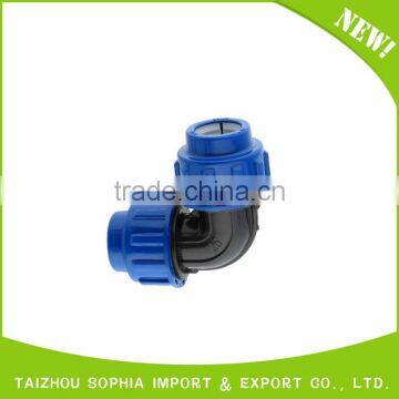 top supplier pp compression fittings plastic fluid quick pipe reducing tee