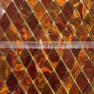 FACTORY PRODUCUNG MULTI RED ONYX MOSAIC TILES COLLECTIONS photo-2