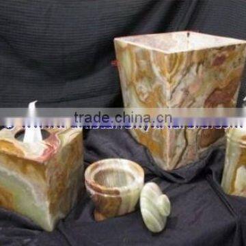 Luxury Colorful Free Sample for Natural ONYX BATHROOM ACCESSORIES COLLECTION photo-3