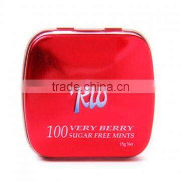 Tinbo Top Sale easy open candy tin box with hinge