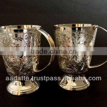 Silver plated gift item beautiful wedding gift itme high quality silver plated mugs