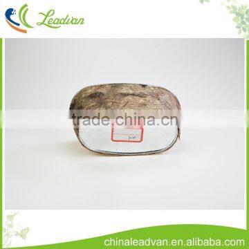 Hot Sale Natural Antique Oval Galvanized Flower Pot With Tree Skin Outside photo-4