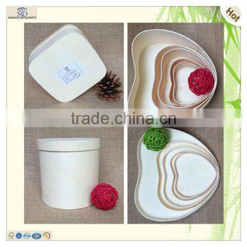 cheap food grade soft wood wedding cake boxes